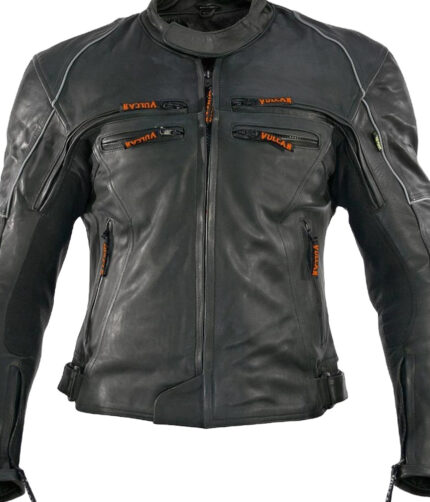 Men's Black Racer Biker Jacket Motorcycle PU Leather Jacket Cool Zipper Pockets Fashion Coats