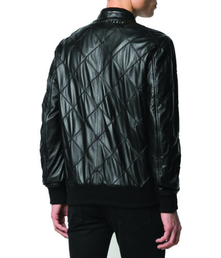 Men's Black Racer Biker Jacket Motorcycle PU Leather Jacket Cool Zipper Pockets Fashion Coats