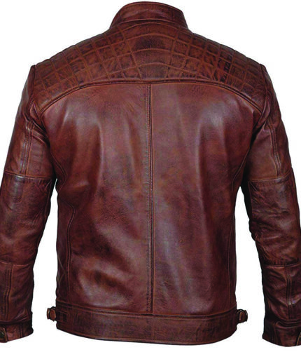 Men's Black Racer Biker Jacket Motorcycle PU Leather Jacket Cool Zipper Pockets Fashion Coats