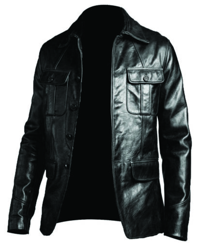 Men's Black Racer Biker Jacket Motorcycle PU Leather Jacket Cool Zipper Pockets Fashion Coats