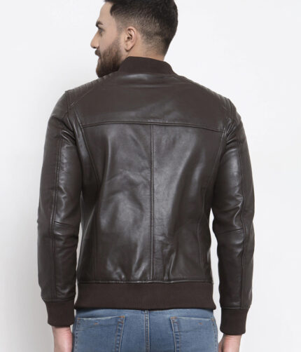 Men's Black Racer Biker Jacket Motorcycle PU Leather Jacket Cool Zipper Pockets Fashion Coats