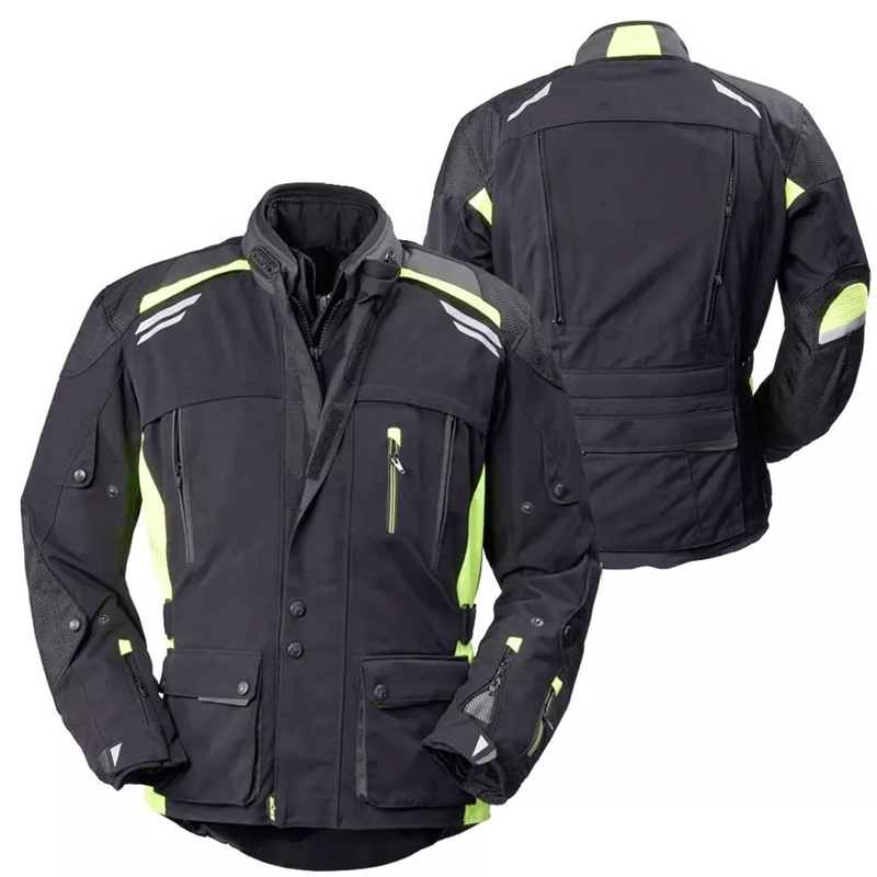 Long Waterproof Breathable Jacket Top-Quality Material Armored Motorbike Cordura Textile Jacket