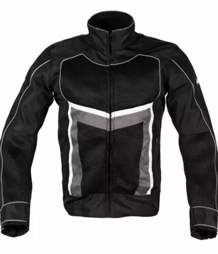 Long Black Waterproof Breathable Jacket Top-Quality Material Armored Motorbike Cordura Textile Jacket