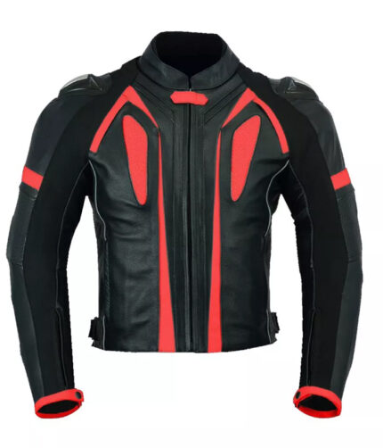 Men's Black Racer Biker Jacket Motorcycle PU Leather Jacket Cool Zipper Pockets Fashion Coats